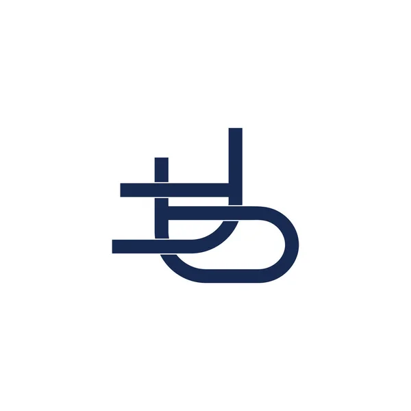 文字tbリンクフラット重複デザインシンボルロゴベクトル — ストックベクタ