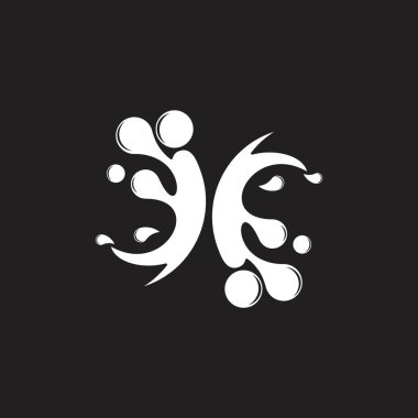 hareket su sıçrama sembol logo vektör