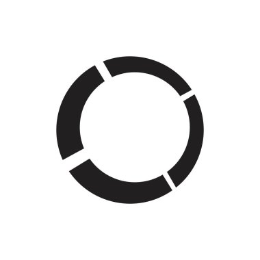 daire geometrik çerçeve logo vektör boyut tasarımı