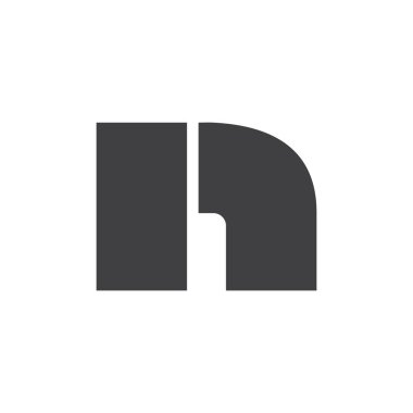 Basit geometrik logo vektöründe harf