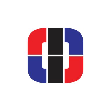 kare soyut geometrik basit logo vektörü