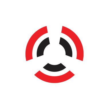 daire geometrik hedef noktalar tasarım sembolü vektörü