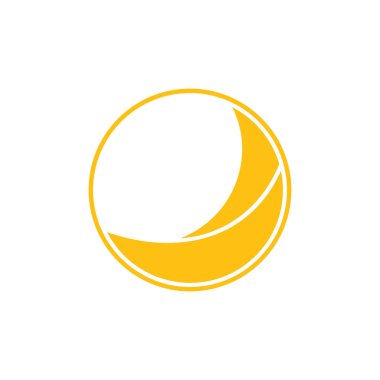 çember geometrik şekil soyut logo vektörünü eğriliyor