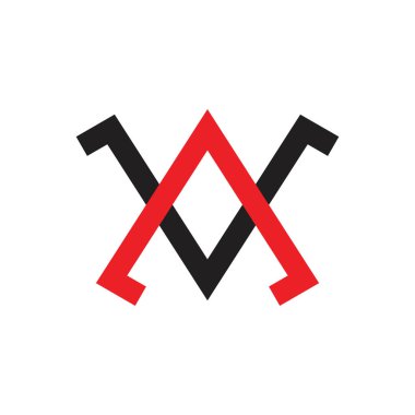 Renkli ok bağlantılı logo vektörü