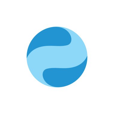 hareket eğrileri renkli daire logo vektörü