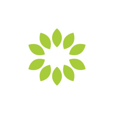 çember girdap yaprağı sembolü vektörü