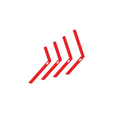 ok çizgileri hareket dinamik sembol logo vektörü