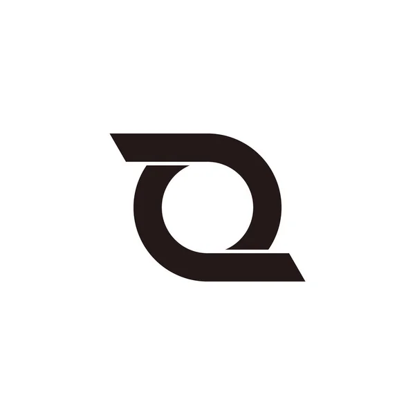Κύκλος Περιστροφή Γραμμή Απλό Σχεδιασμό Σύμβολο Διάνυσμα Λογότυπο — Διανυσματικό Αρχείο