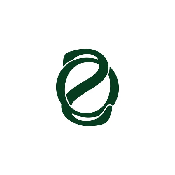 Літера Простий Пов Язаний Логотип Символу Плоского Дизайну Вектор — стоковий вектор