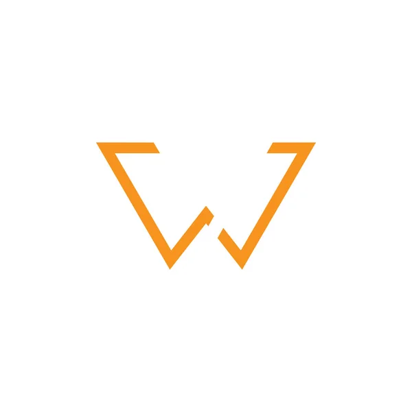Letra Linha Simples Geométrica Logotipo Vetor —  Vetores de Stock