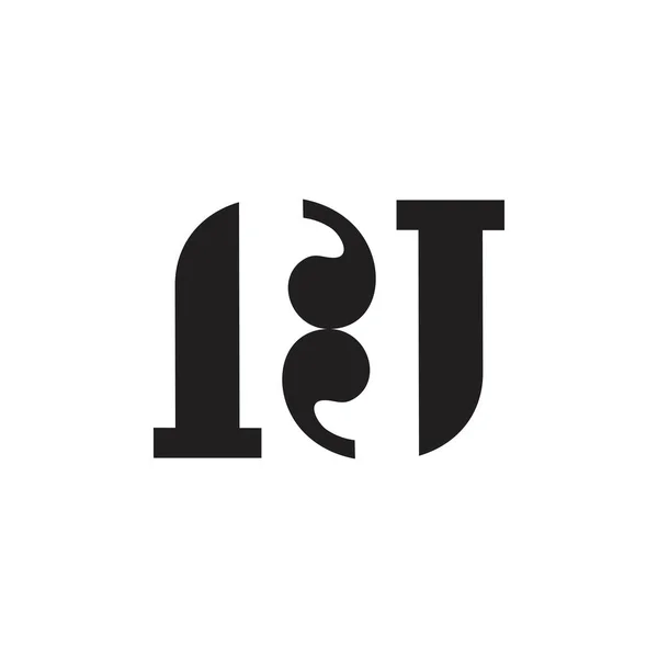 Litera Symbol Tekstowy Wektor Logo — Wektor stockowy
