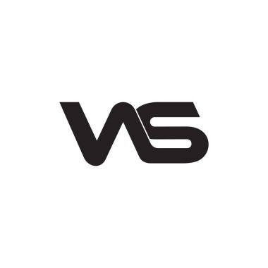 harf vas basit çizgi tasarımı geometrik sembol logo vektörü