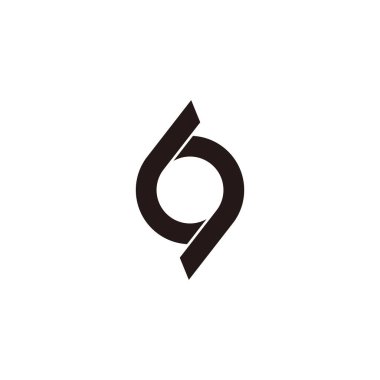 69 numaralı daire hareket tasarım sembolü logo vektörü