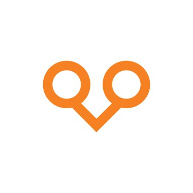 El ele tutuşan soyut gülümseme insanların logo vektörü