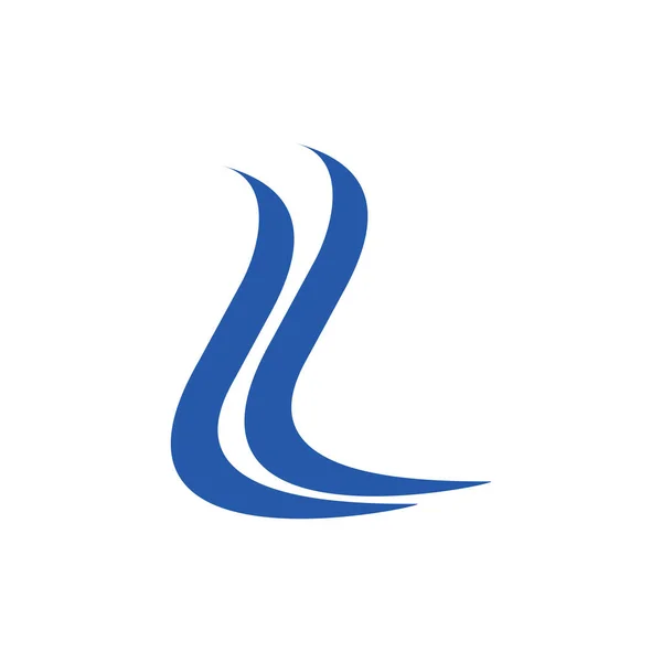 Bokstav Ränder Kurvor Logotyp Vektor — Stock vektor