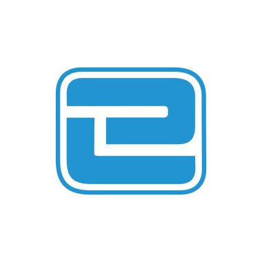 Basit geometrik logo vektörü.