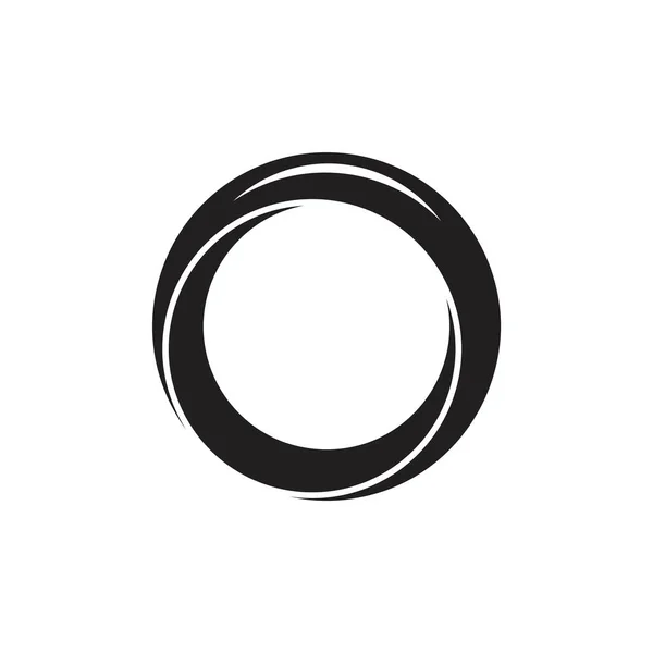 Halka Basit Sembol Logo Vektörünü Parlat — Stok Vektör