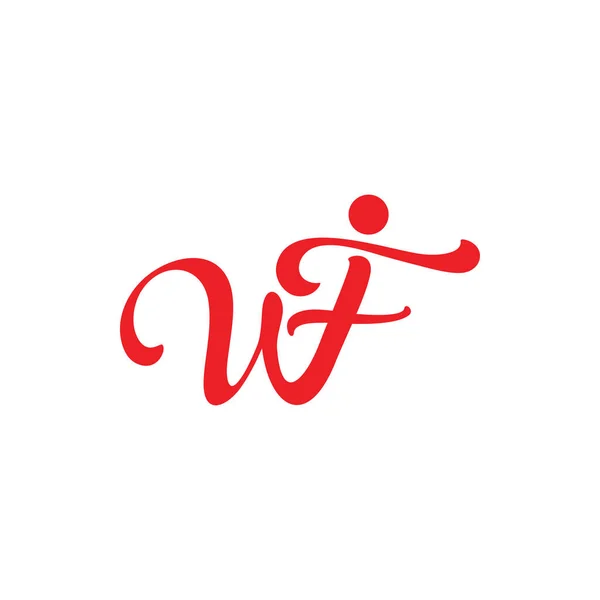 Litery Krzywe Proste Logo Wektor — Wektor stockowy