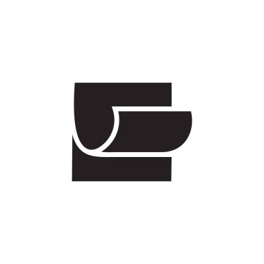 Etiket kağıdı geometrik 3d tasarım düz sembol logo vektörü