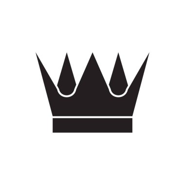 Basit geometrik taç sembolü vektörü