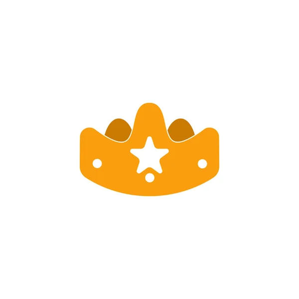 Simple Crown Doddle Design Symbol Logo Vector — Stock Vector