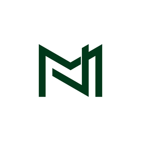 Letra Linha Geométrica Vetor Logotipo Simples — Vetor de Stock