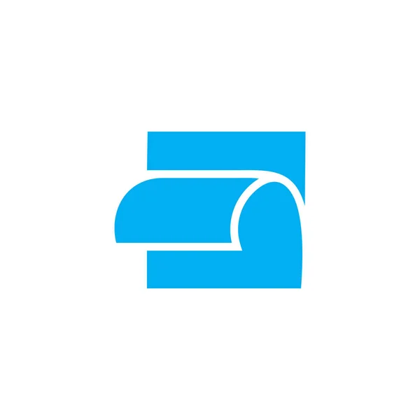 Rulo Kağıt Pulları Tasarımı Logo Vektörü — Stok Vektör