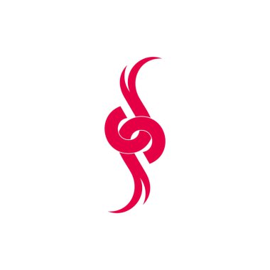 dp harfi, logo vektörüne bağlı eğriler