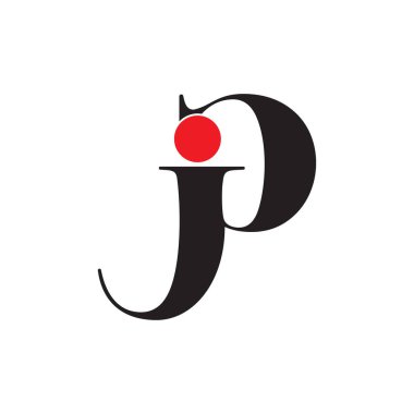 soyut harf pijama bağlı logo vektörü