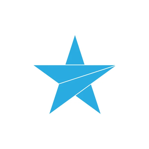 Triangolo Stella Freccia Geometrica Logo Vettoriale — Vettoriale Stock