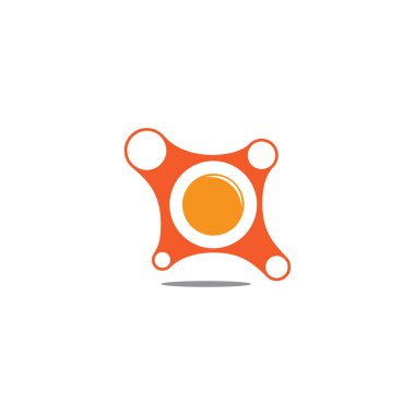 soyut daireler nesne gölgesi geometrik tasarım logo vektörünü noktalar