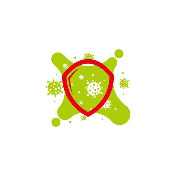 Viruses Protection Symbol Design Decoration Vector — Stock Vector