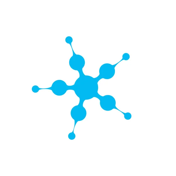 Linked Dots Star Modern Technology Logo Vector — Stock Vector