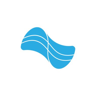 bağlı mavi dalgalar çizgili logo