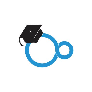 Sonsuzluk öğrenme eğitim logo vektörü