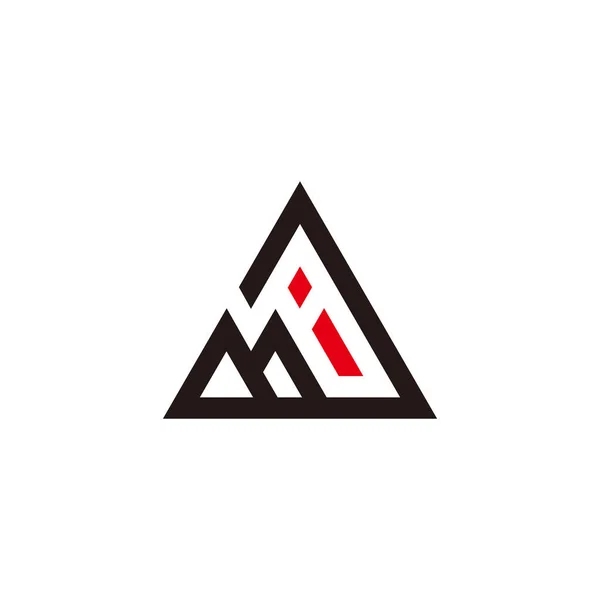 Betű Háromszög Geometriai Tervezés Szimbólum Logó Vektor — Stock Vector
