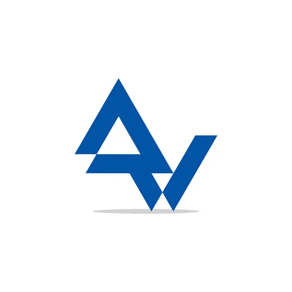 Abstracte Letter Eenvoudige Driehoek Geometrische Logo Vector — Stockvector
