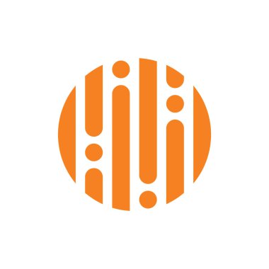 Daire çizgi hat vektör yağmur