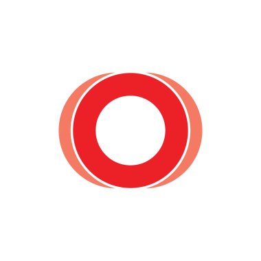 daire 3d bağlantılı halka logo vektörü