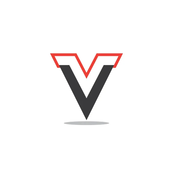 Letra Vetor Logotipo Geométrico Simples — Vetor de Stock