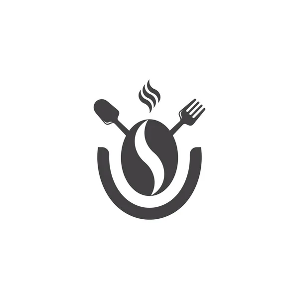 Letter Smile Coffee Shop Food Restaurant Symbol Vector — стоковый вектор