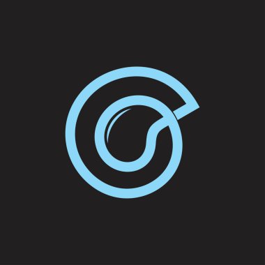 Sonsuzluk damla su dairesi logo vektörü