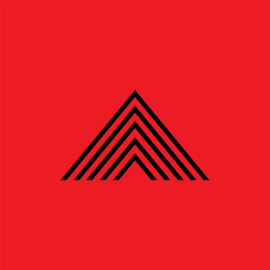 Üçgen çizgileri dağ logo vektörü