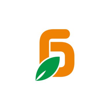 G harfi basit geometrik yaprak renkli sembol logo vektörü