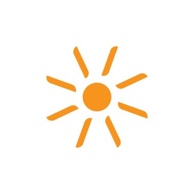 Basit geometrik güneş ışınları logo taşıyıcısı