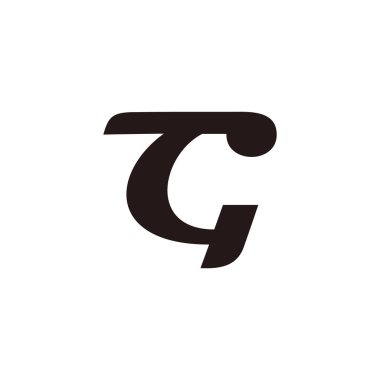 harf tc basit eğriler bağlı logo vektörü