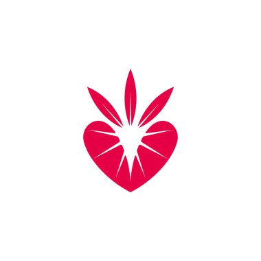 Çilek dilimli meyve yıldızı etiketi vektörü