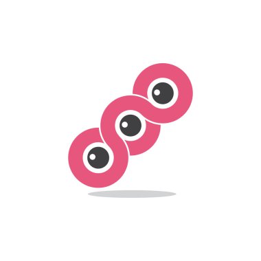 üç daire satır nokta soyut vektör