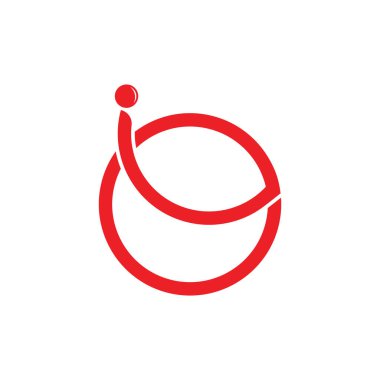 harf io e motion dot logo vektörü