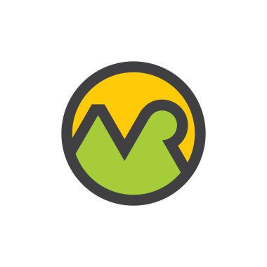 harf Bay Bağlı çizgi logo vektörü